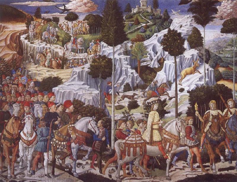 Benozzo Gozzoli The Procession of the Magi,Procession of the Youngest King china oil painting image